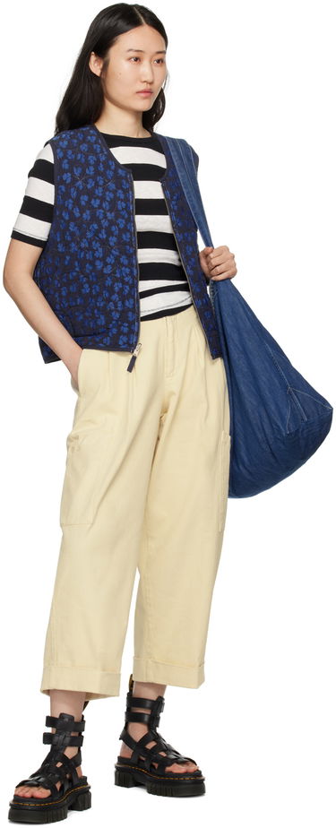 Жилетка YMC Reversible Quilted Floral Vest Синьо | Q5WAC, 3