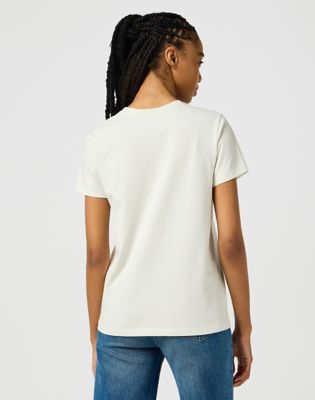 Тениска Wrangler Wrangler Round Tee Бяло | 112350191:XXL, 0