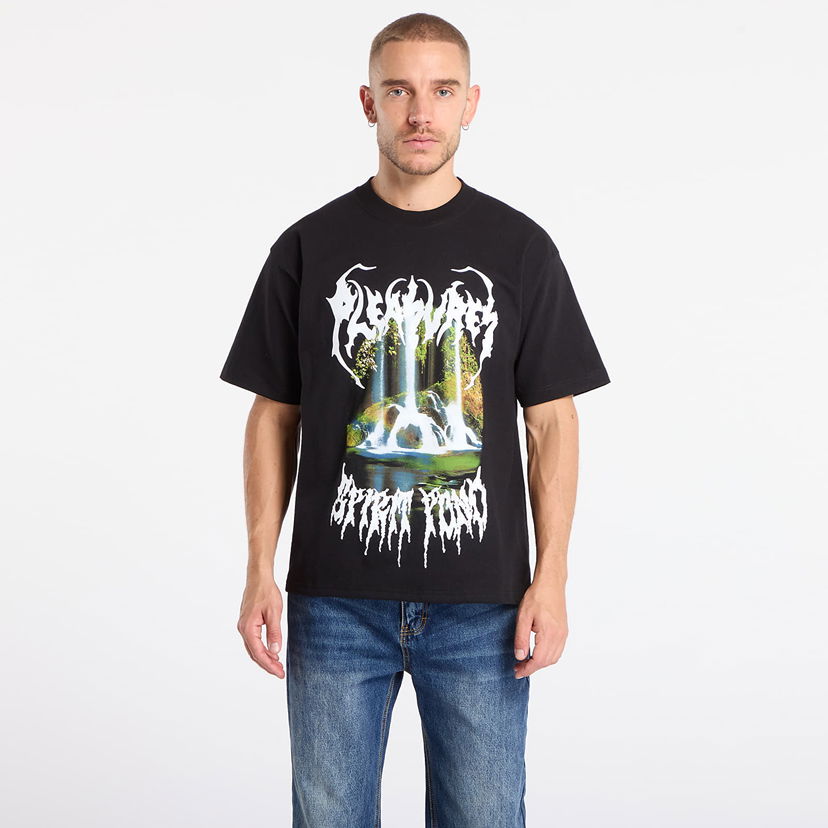Тениска Pleasures Pond Graphic T-Shirt Черно | P25F071-BLACK