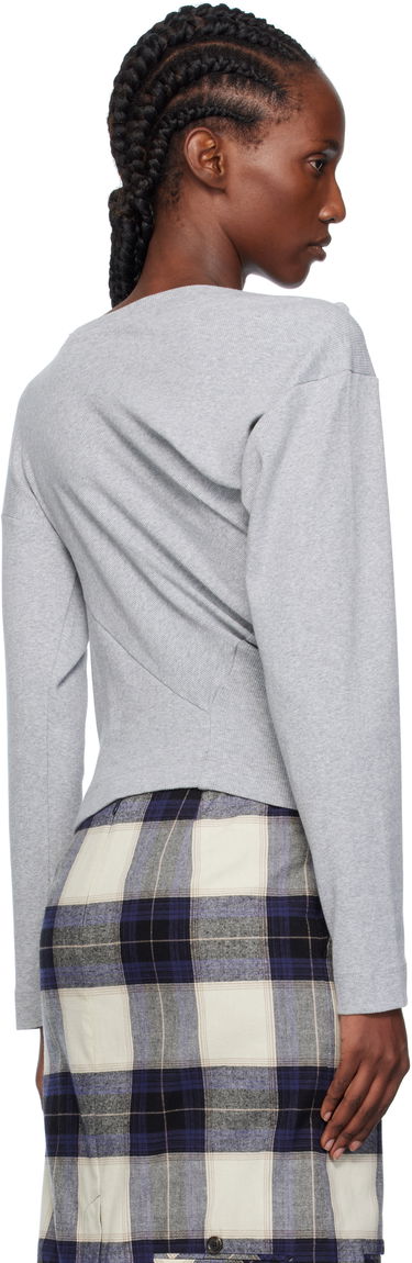 Тениска Vivienne Westwood Vivienne Westwood Hebo Long Sleeve T-Shirt Сиво | 3G01003Y-J009C-, 2