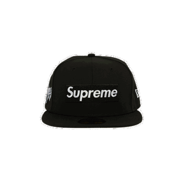 Шапка с козирка Supreme New Era x Money Box Logo Черно | FW22H37 BLACK, 0