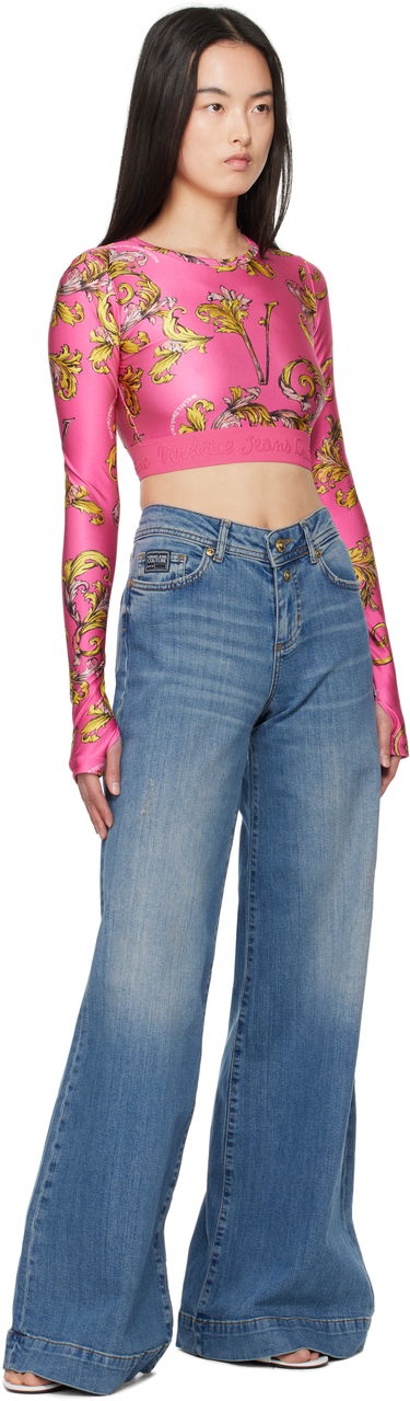 Дънки Versace Versace Jeans Couture Flared Jeans Синьо | E78HAB561_ECDWA8, 3