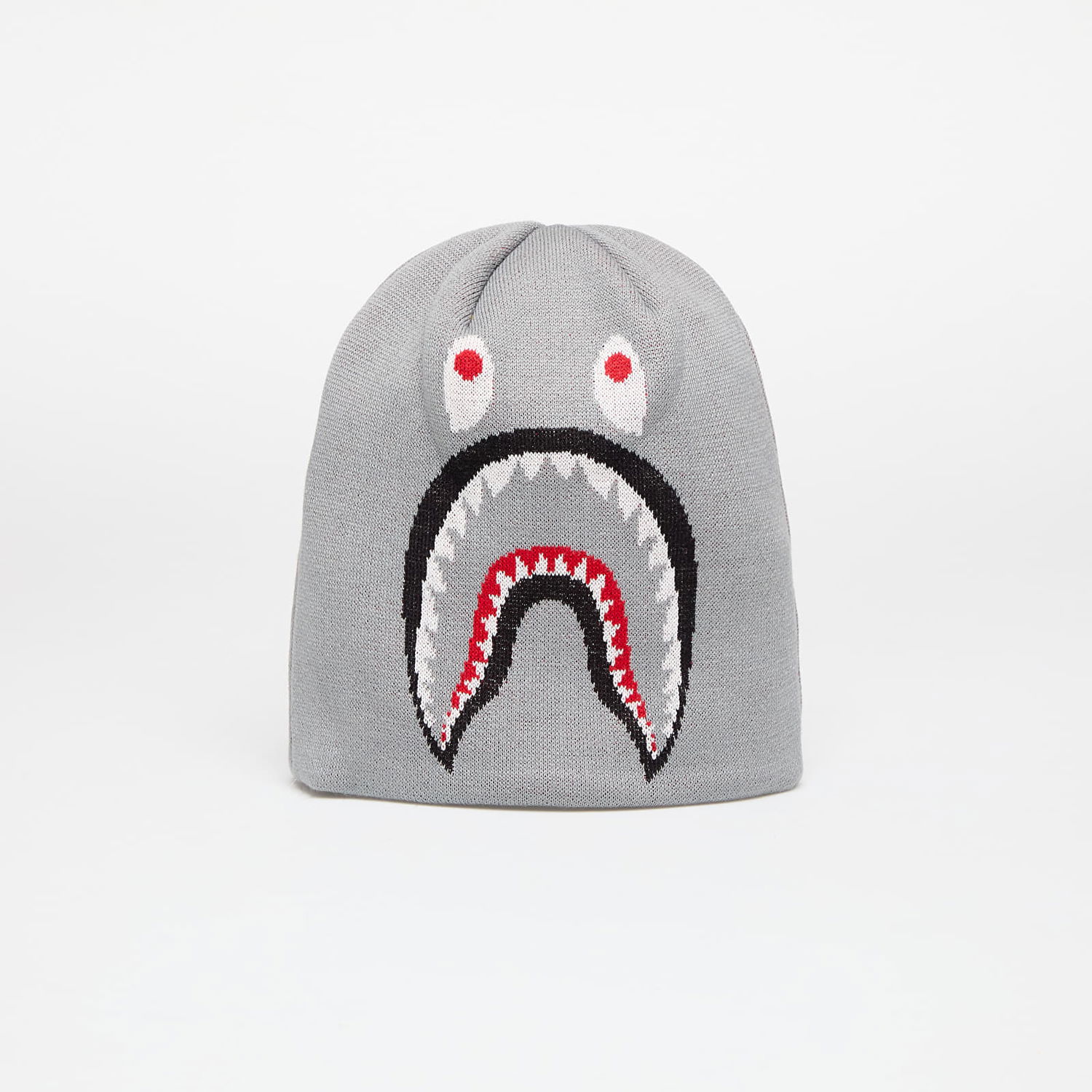 Шапка BAPE Knit Hat With Shark Graphic Сиво | 001HTK701007M GRA, 0