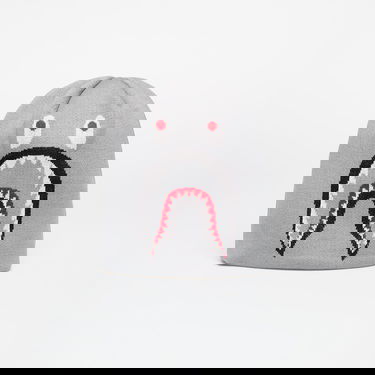 Шапка BAPE Knit Hat With Shark Graphic Сиво | 001HTK701007M GRA, 0