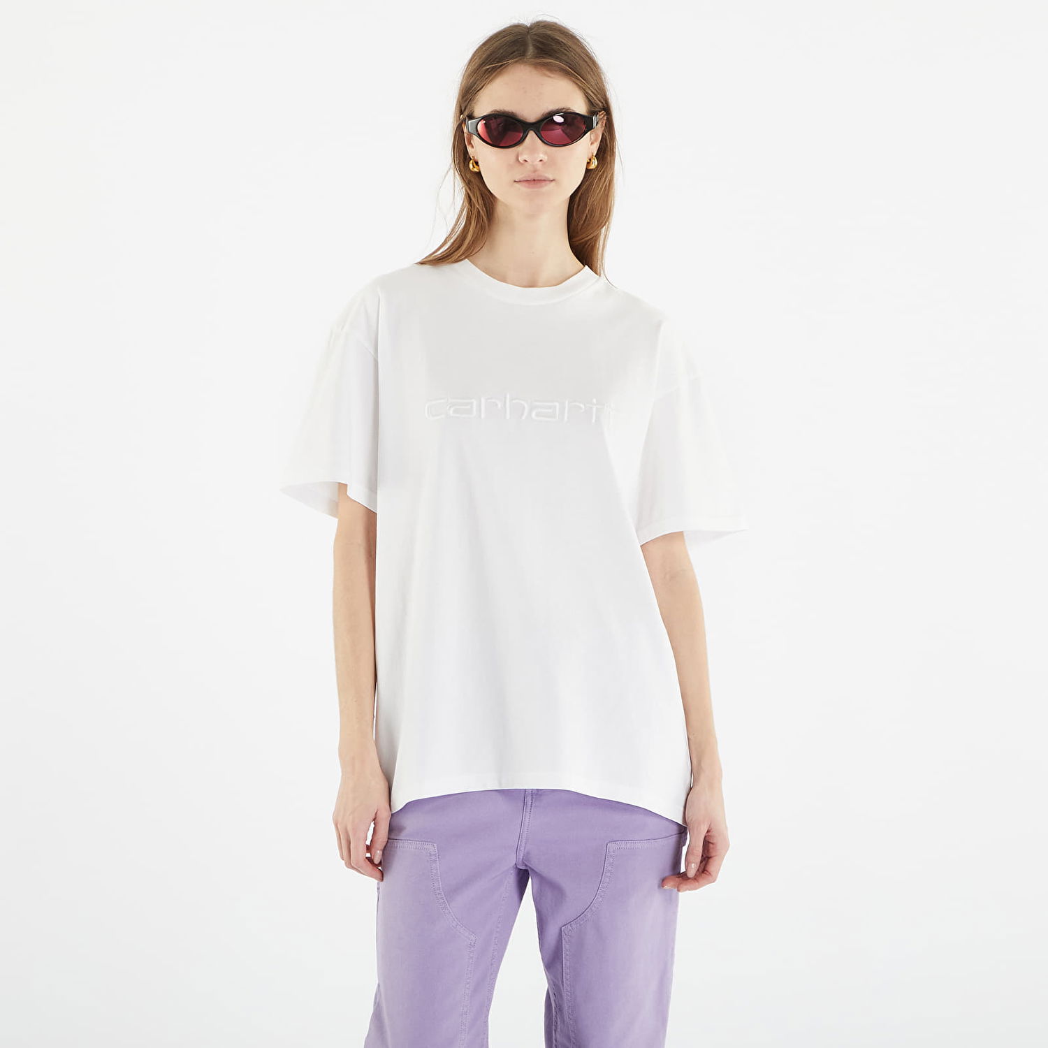 Тениска Carhartt WIP Duster Short Sleeve T-Shirt UNISEX White Garment Dyed Бяло | I030110.02GD, 0