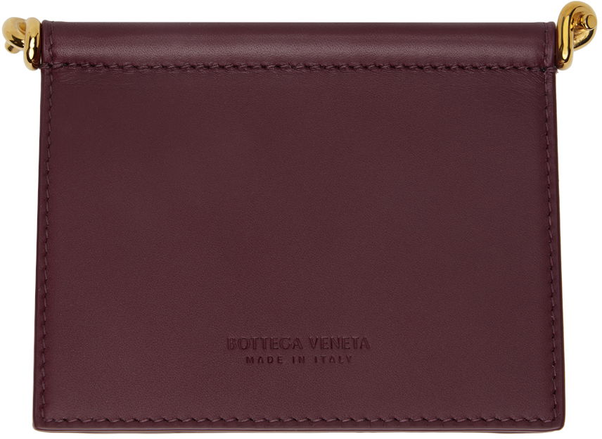 Портфейл Bottega Veneta Card Holder Solstice Бургунди | 788051 VMAU3, 0