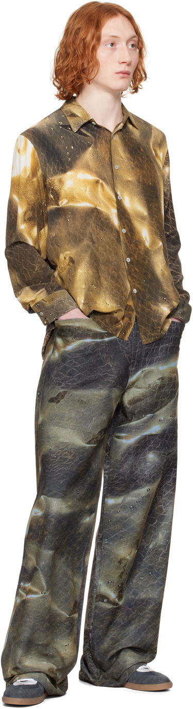 Дънки Serapis Serapis Golden Hour Printed Jeans Кафяво | SS25_DE_1W, 3