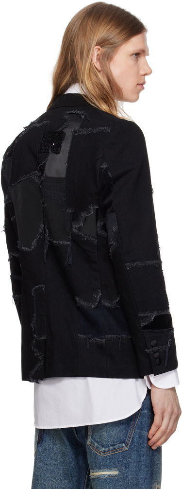 Яке Junya Watanabe Junya Watanabe Patchwork Blazer Черно | WO-J033-051, 2