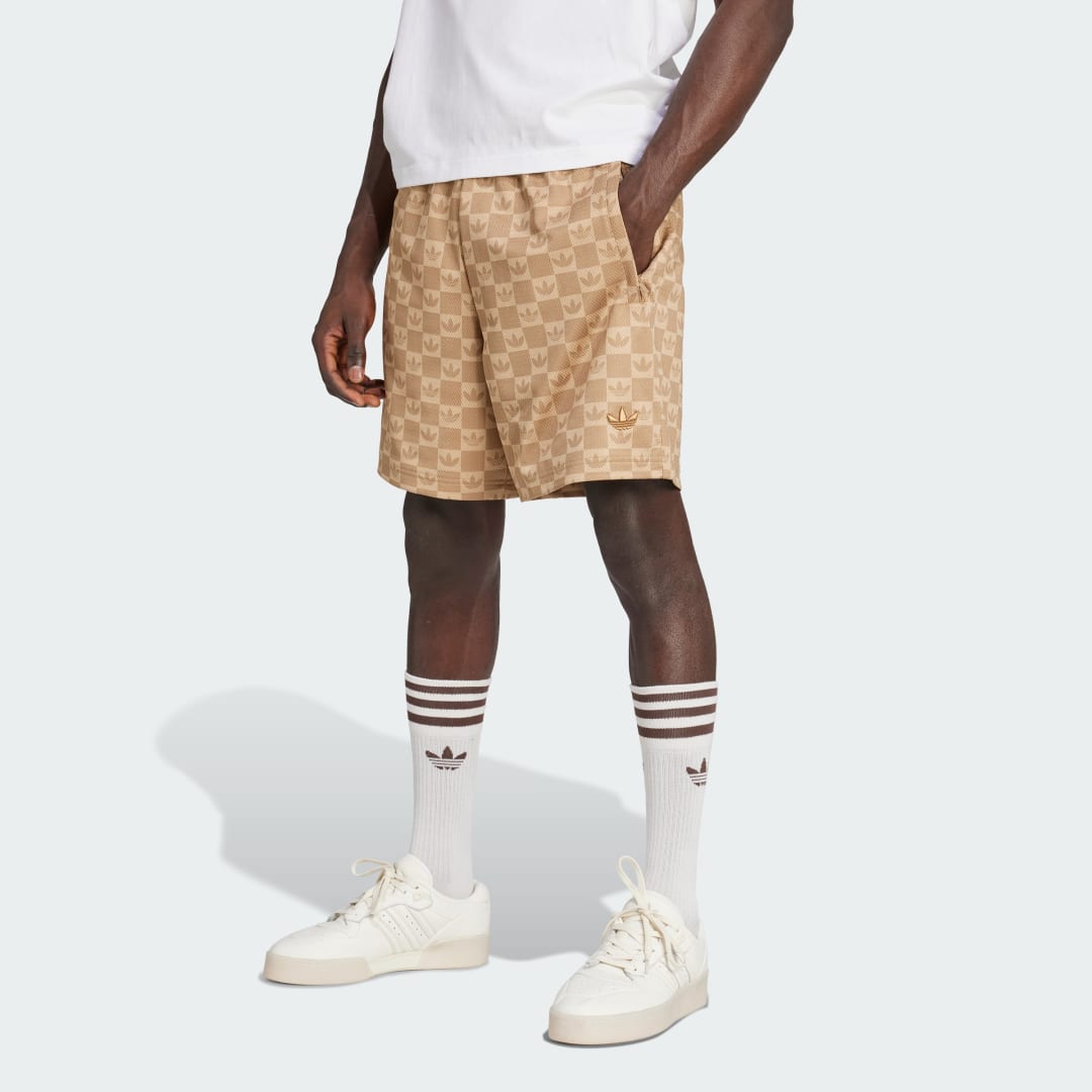 Къси панталони adidas Performance Monogram Mesh Shorts Бежово | JY2987, 0