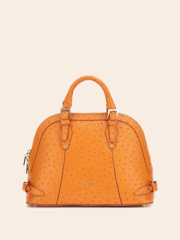 Дамска чанта GUESS Adele Genuine Leather Handbag Оранжево
 | HWNWASL4273, 0
