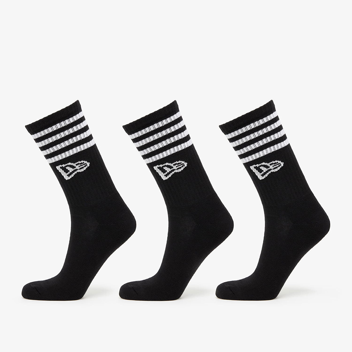 Чорапи New Era Stripe Crew 3-Pack Черно | 13113627, 0