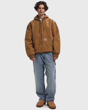 Яке Carhartt WIP OG Active Hooded Canvas Full Zip Jacket Кафяво | I035891-HZ.4O, 2