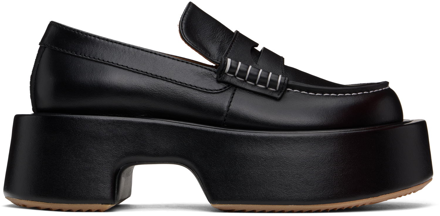 Облекло JW Anderson JW Anderson Leather Platform Loafers Черно | FW0169-LA0020, 0