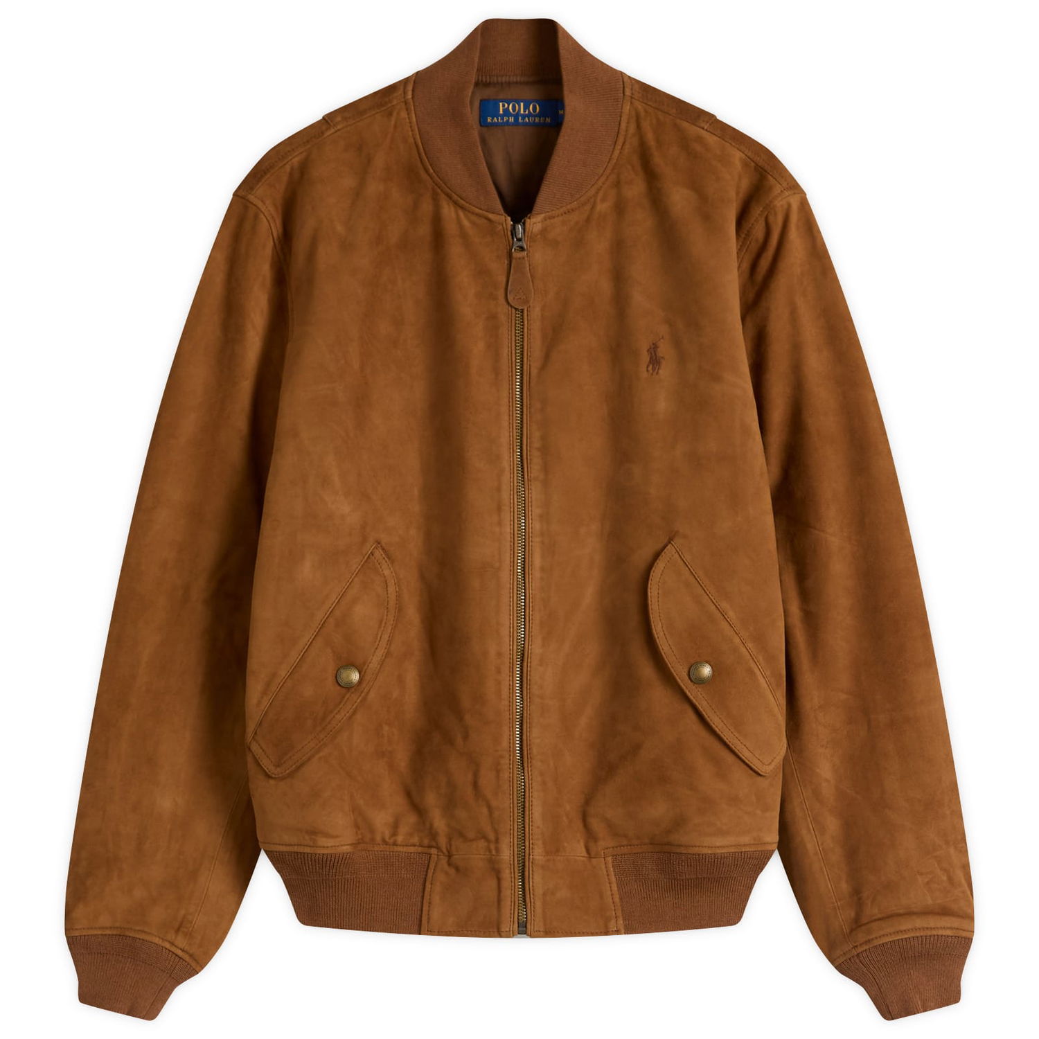 Яке бомбър Polo by Ralph Lauren Ralph Lauren Suede Flight Jacket, Size Large Кафяво | 710963338001, 1