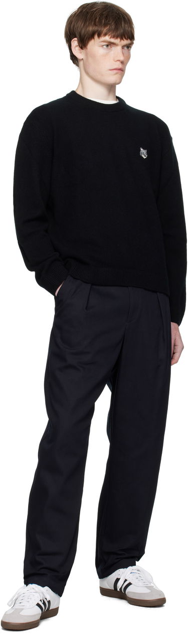 Пуловер MAISON KITSUNÉ Maison Kitsuné Fox Head Lambswool Sweater Черно | PM00803KT1006, 3