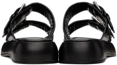 Кецове и обувки BY FAR BY FAR Wyatt Platform Sandals Черно | 23SSWYSBLSPN, 1