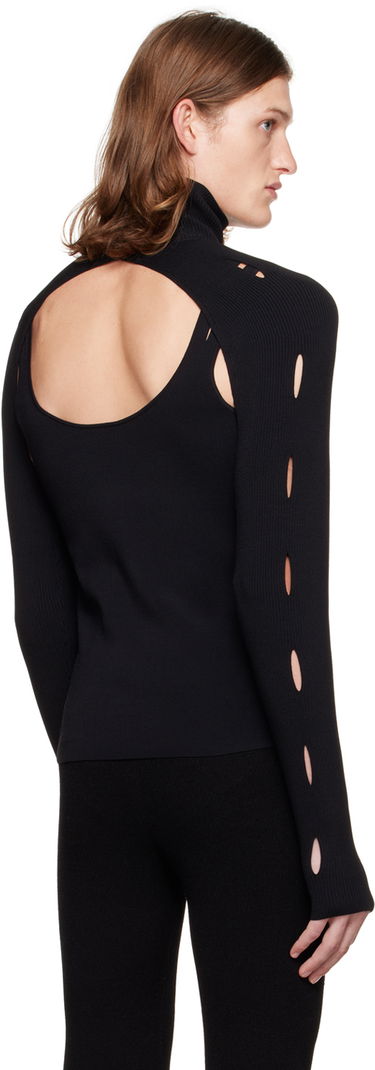 Пуловер Dion Lee Slash Woven Turtleneck Top Черно | C7006F21, 2
