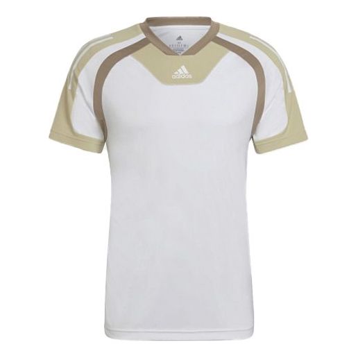 Фланелка adidas Originals Round Neck Colorblock Short Sleeve T-Shirt Бяло | HP1884