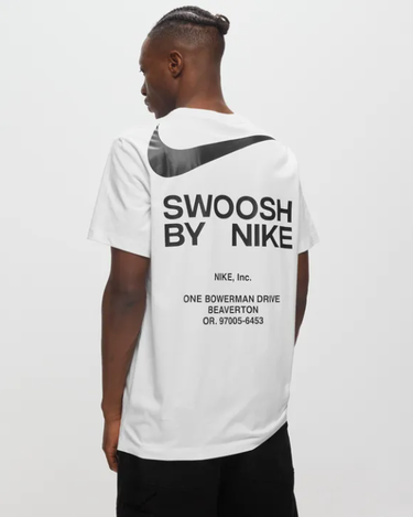 Тениска Nike Sportswear Big Swoosh Tee Бяло | DZ2881-100, 0
