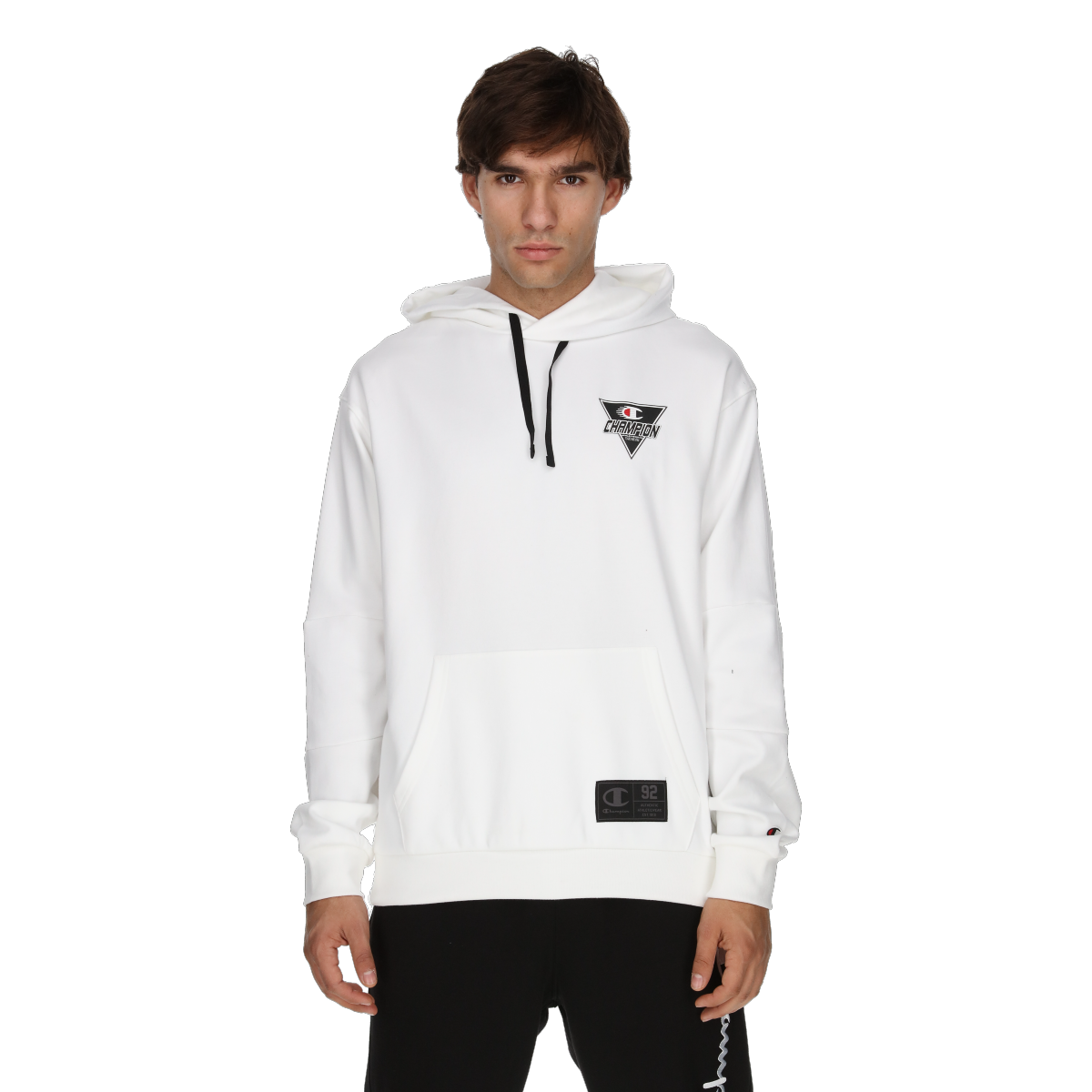 Суитчър Champion Pullover Hoodie with Triangle Graphic Бяло | 220363-WW001, 0