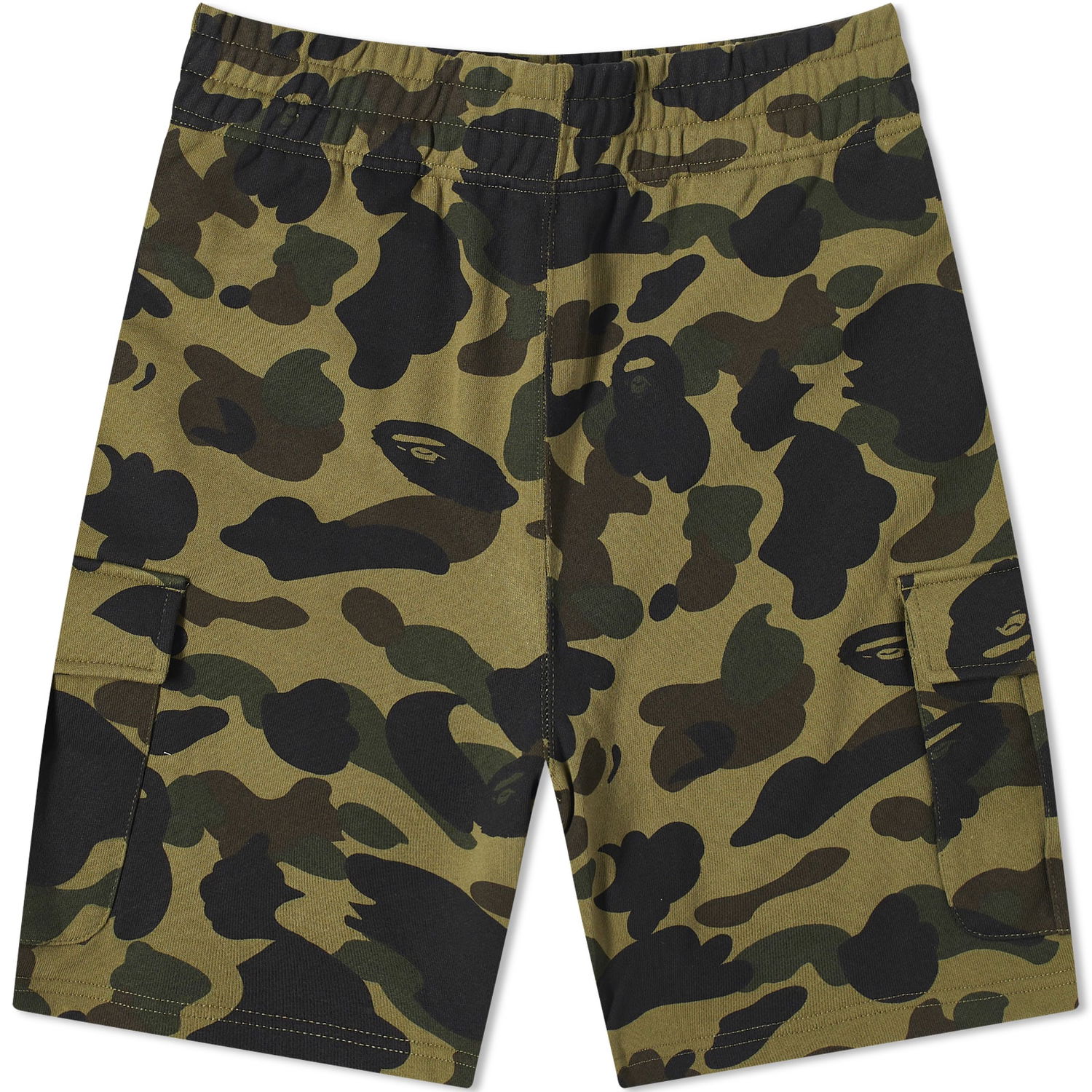 Къси панталони BAPE St Camo 6 Pocket Sweat Shorts Зелено | 001SPJ801005M-GRN, 0