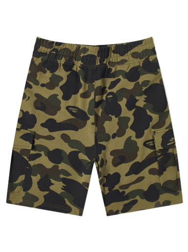 Къси панталони BAPE St Camo 6 Pocket Sweat Shorts Зелено | 001SPJ801005M-GRN