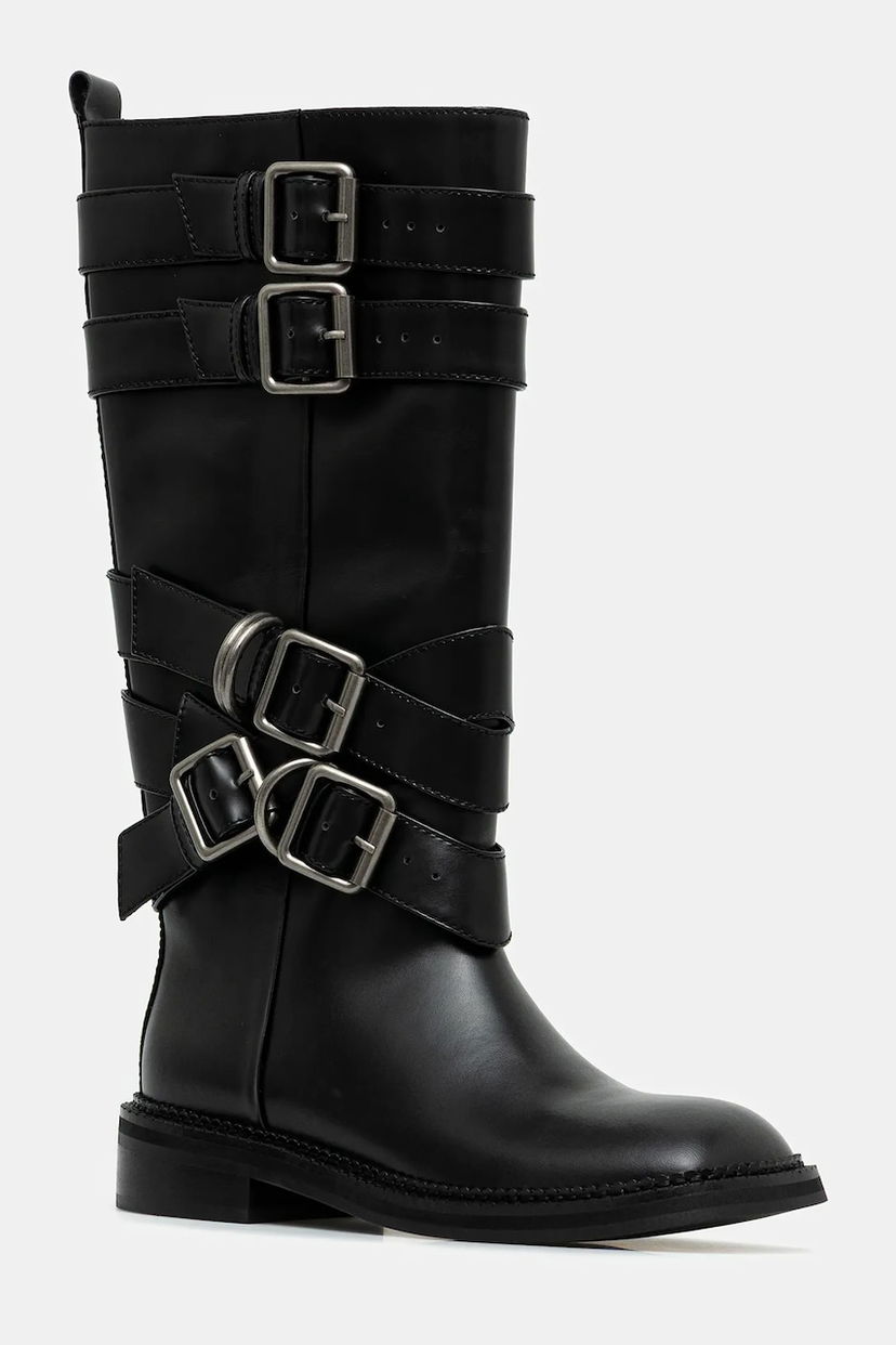 Кецове и обувки Andersson Bell Andersson Bell Layered Strap Boots Черно | aaa483w