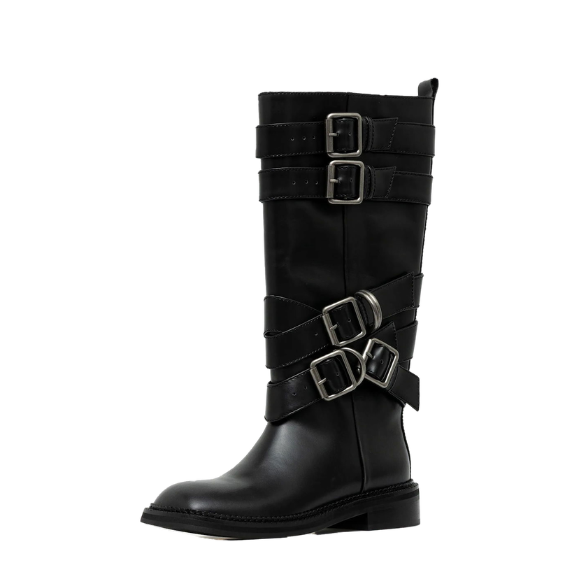 Кецове и обувки Andersson Bell Andersson Bell Layered Strap Boots Черно | aaa483w