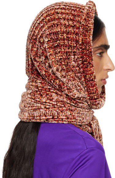 Шал Dries Van Noten Dries Van Noten Textured Knit Hooded Scarf Многоцветен | 252-011239-2723, 2