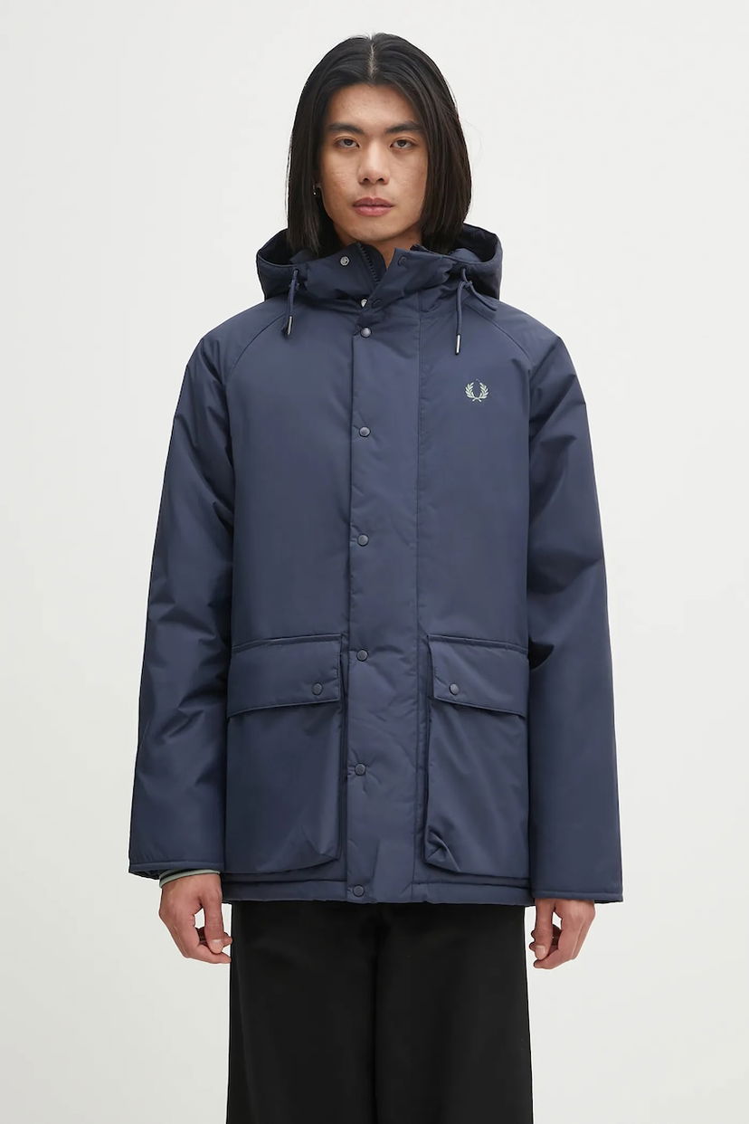Яке Fred Perry Fred Perry Hooded Winter Jacket Тъмно синьо | J8519
