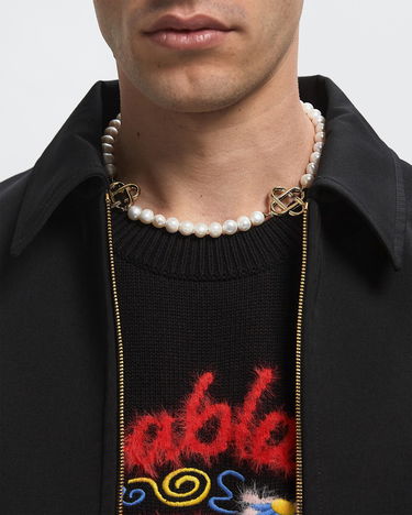 Колие Casablanca Pearl Logo Necklace Бяло | APF25-JW-085-01, 1