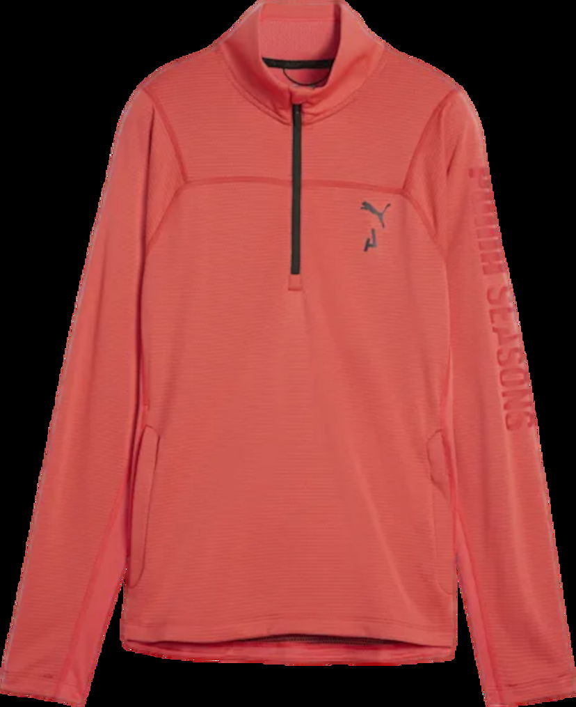 Суитчър Puma W SEASONS LS 1/4 Polypropylene Rain Cell Розово | 524908-25