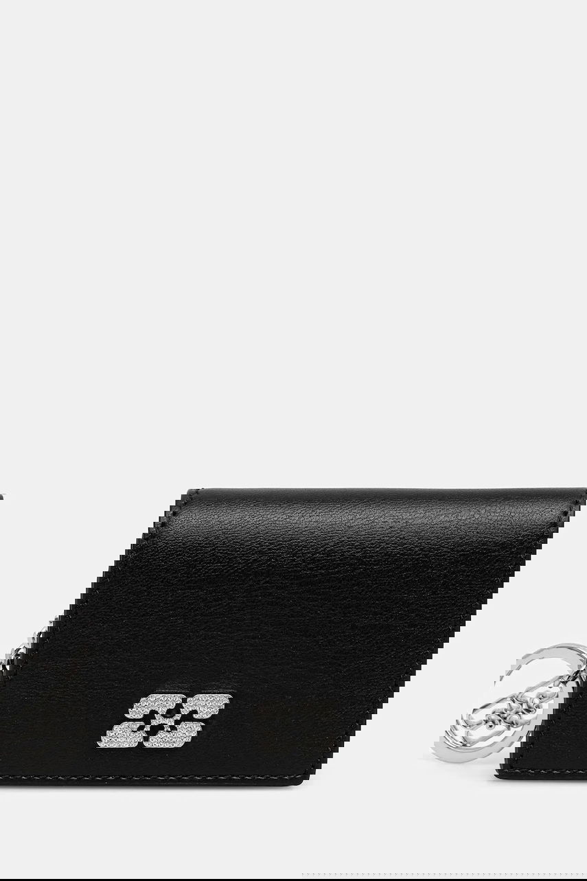 Портфейл GANNI GANNI Flap Card Holder Strass Черно | A6395, 0