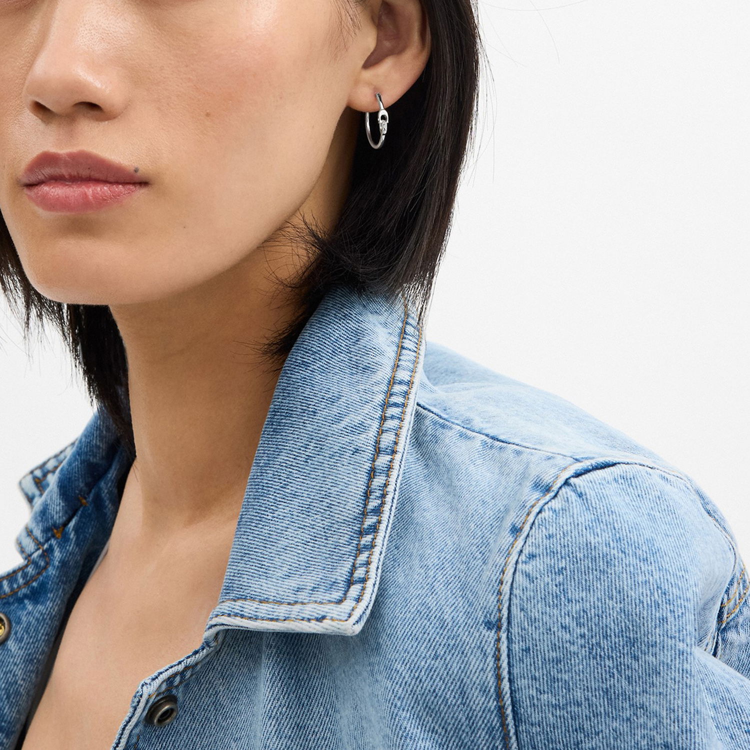Раници и чанти Coach Hoop Earrings Бяло | 37408160RHO030, 1