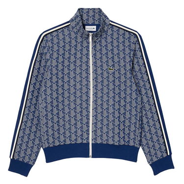 Суитчър Lacoste Paris Jacquard Monogram Zipped Sweatshirt Тъмно синьо | SH1368-00-QIE, 1