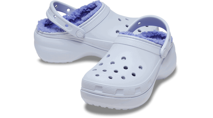 Кецове и обувки Crocs Classic Platform Lined W Clogs Dreamscape Синьо | 207938-5AF, 1
