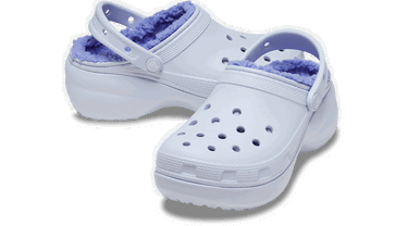 Кецове и обувки Crocs Classic Platform Lined W Clogs Dreamscape Синьо | 207938-5AF, 1