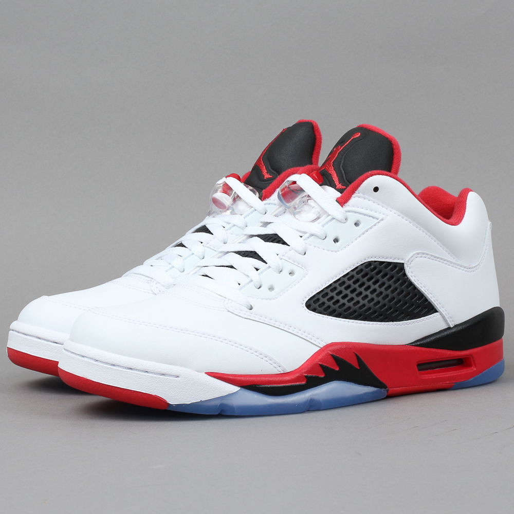 Кецове и обувки Jordan Air Jordan 5 Low ''Fire Red'' 2016 Бяло | 819171-101, 1