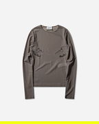 Sequin Needles Long-Sleeve Sheer Top