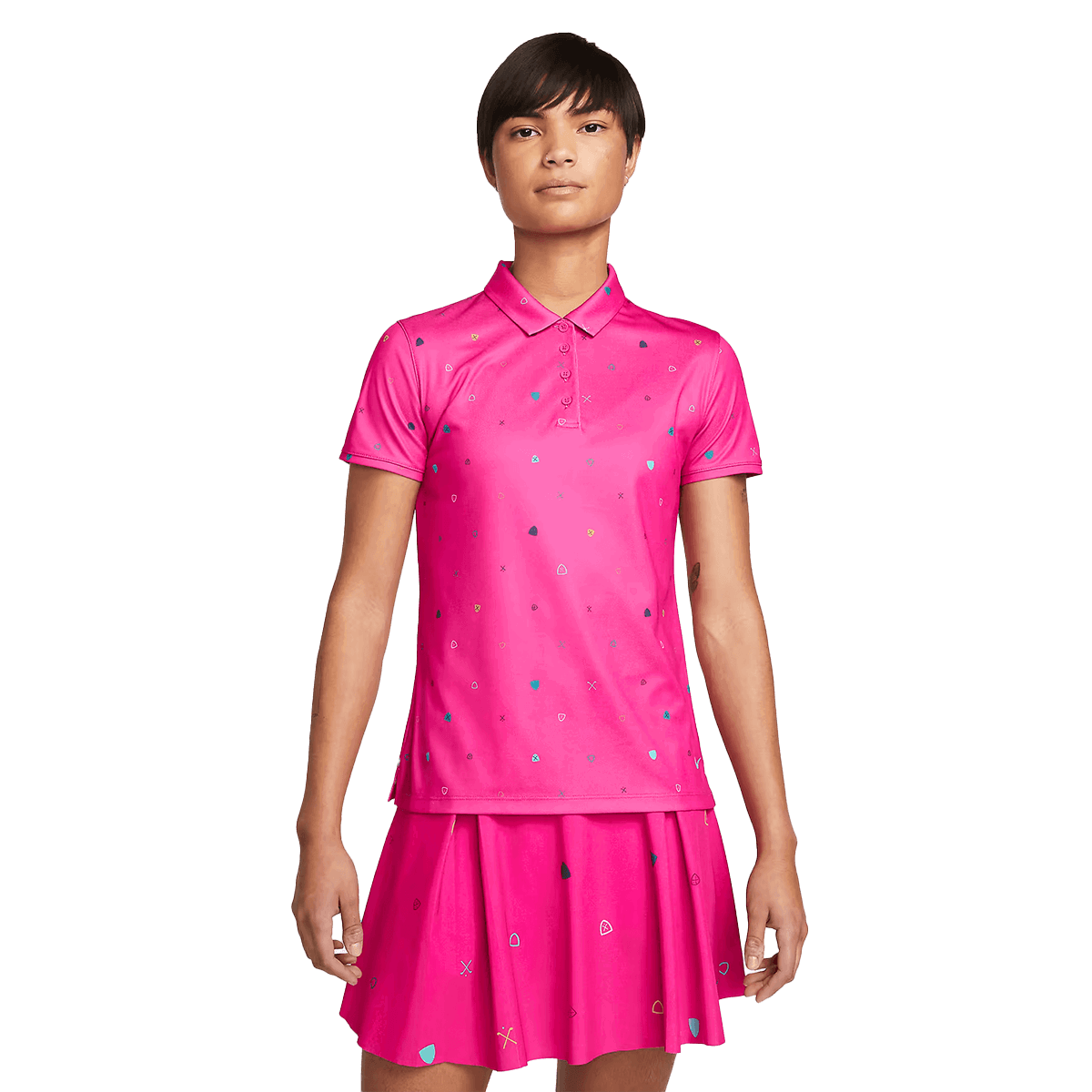 Поло тениска Nike Victory Printed Golf Polo Розово | DH2054-621, 0