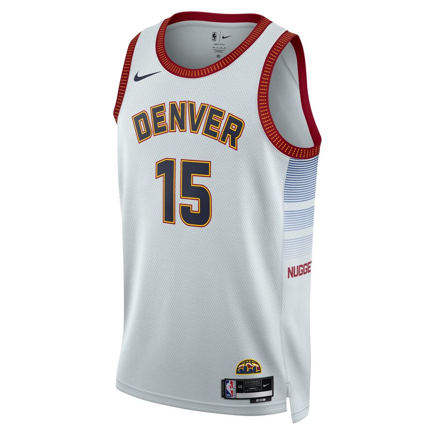 Фланелка Nike Dri-FIT NBA Nikola Jokic Denver Nuggets City Edition 2022 Swingman Jersey Бяло | DO9591-044, 0