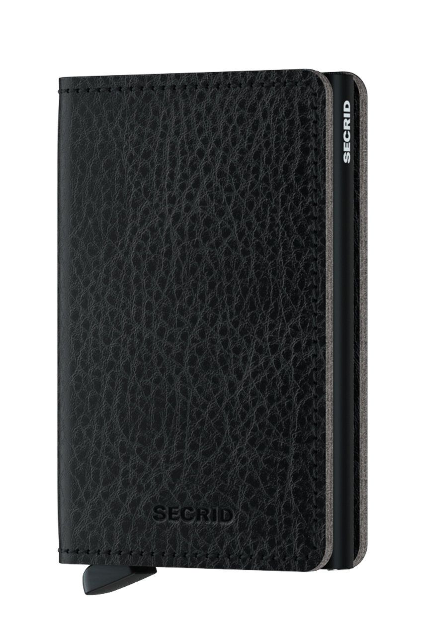 Портфейл Secrid Leather Wallet Черно | SVg.Black.Black, 0