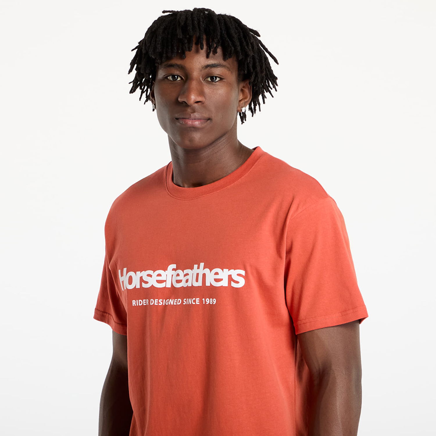 Тениска Horsefeathers Horsefeathers Quarter T-Shirt Оранжево
 | SM1379B, 1