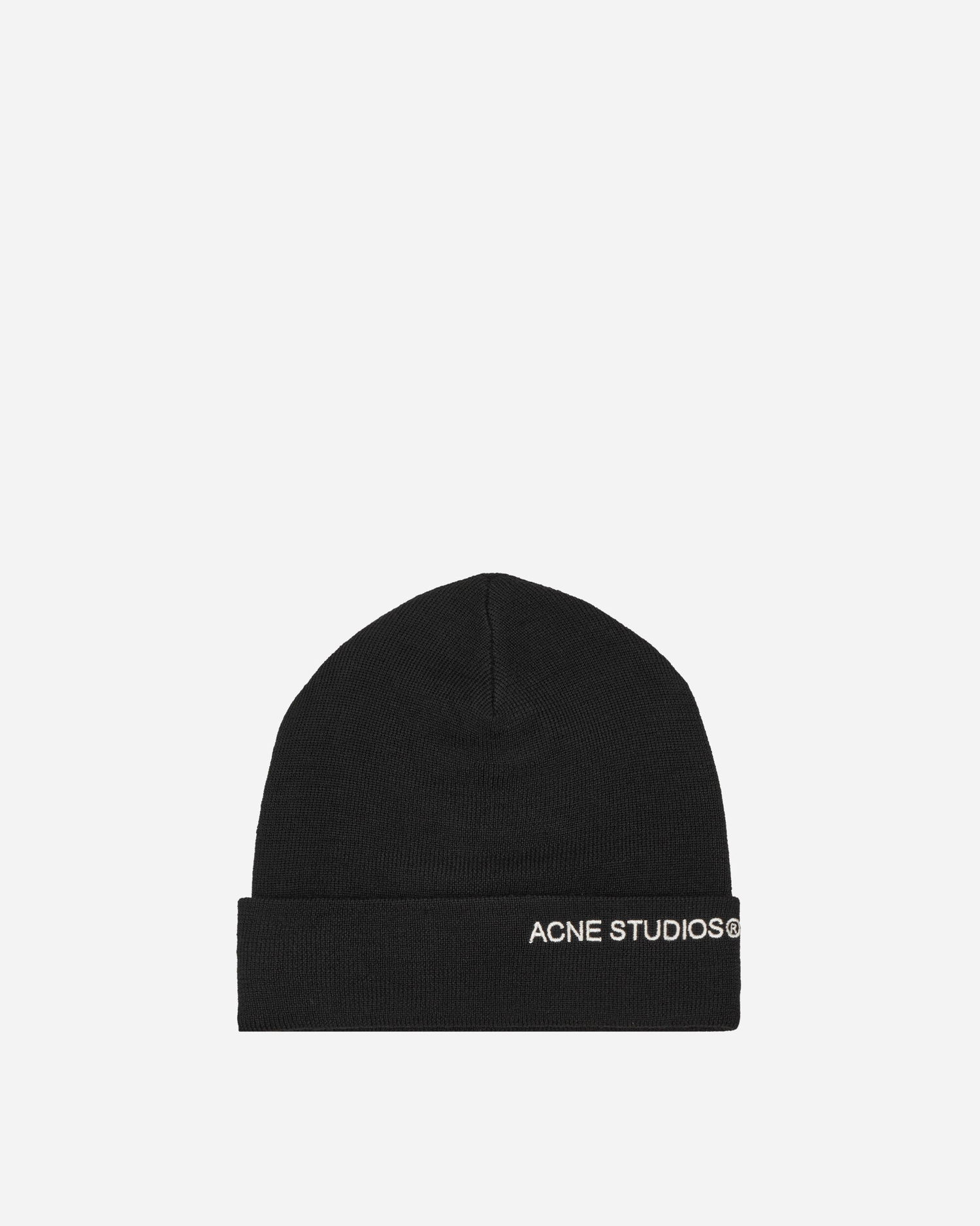 Шапка Acne Studios Embroidered Logo Beanie Черно | C40334- 900, 0
