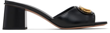 Кецове и обувки Valentino Valentino Garavani VLogo Signature Heeled Slide Sandals Черно | 7W2S0MH7DSH, 0