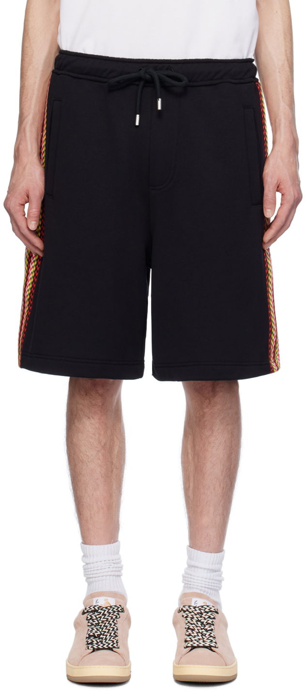 Къси панталони LANVIN Side Curb Shorts Черно | RM-TR0064-J212-P24