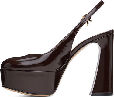 Кецове и обувки Gianvito Rossi Bessie Slingback Platform Heels Кафяво | G95569-70RIC-NUI, 2