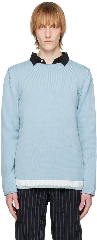 Пуловер Comme des Garçons CDG Homme Deux Crewneck Sweater Синьо | DK-N508-051, 0