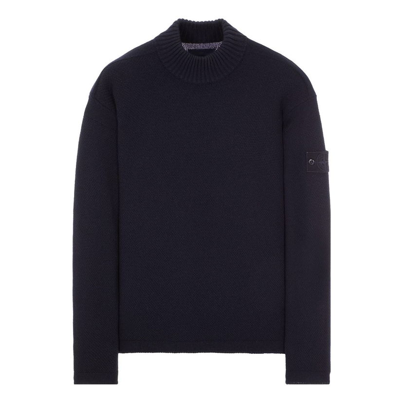 Пуловер Stone Island Wool Turtleneck Sweater Тъмно синьо | 7915558FA-V0020