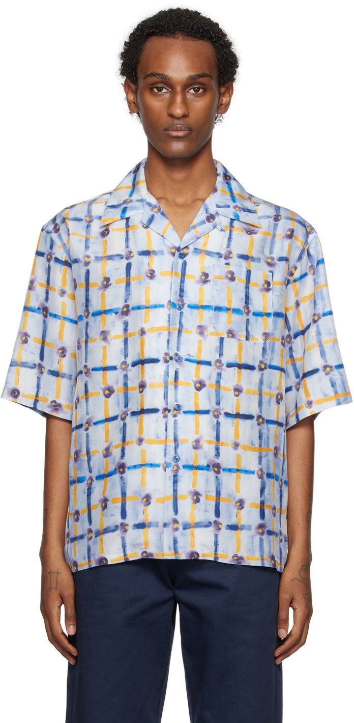 Риза Marni Saraband Shirt Синьо | CUMU0213A6 UTSG09, 0
